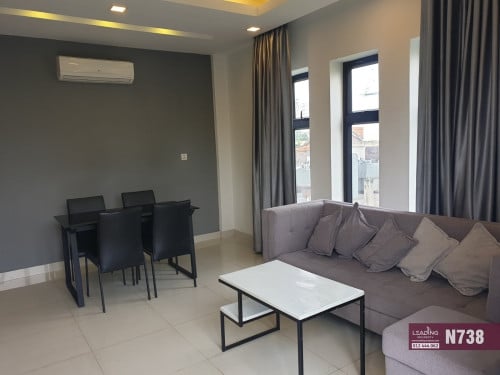N738 | Modern Styled Apartment 2 Bedrooms For Rent in Toul Kork
