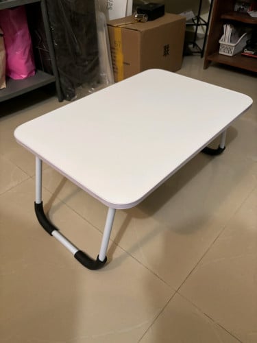 NEW!!! តុស លើគ្រែអាចបត់បាន (White Foldable Table) *FREE DELIVERY*