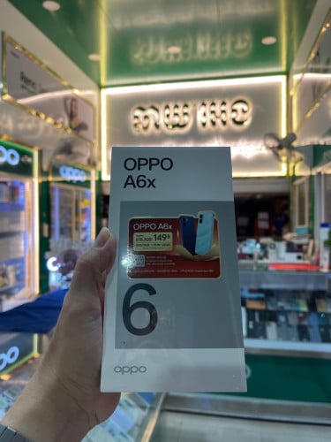 OPPO A6x Ram4G+4G/64GB ថ្មីប្រអប់ធានាក្រុមហ៊ុន1ឆ្នាំត្រឹមត្រូវ