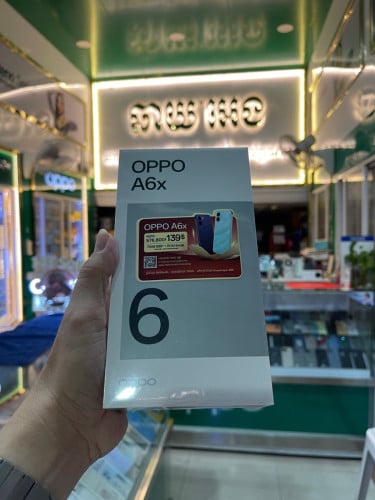 OPPO A6x Ram4G+4G/64GB ថ្មីប្រអប់ធានាក្រុមហ៊ុន1ឆ្នាំត្រឹមត្រូវ
