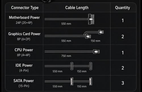 Power supply 500W