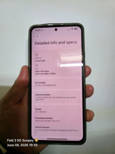 redmi note 14 Global Ram 12G/128G ក្រុមហ៊ុមសានុំសុីន ស្អាត 99℅ ដាច់ 85$