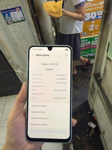 samsung galaxy A26 5G នៅស្អាត 99%