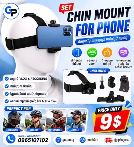 Set Head mount for GoPro