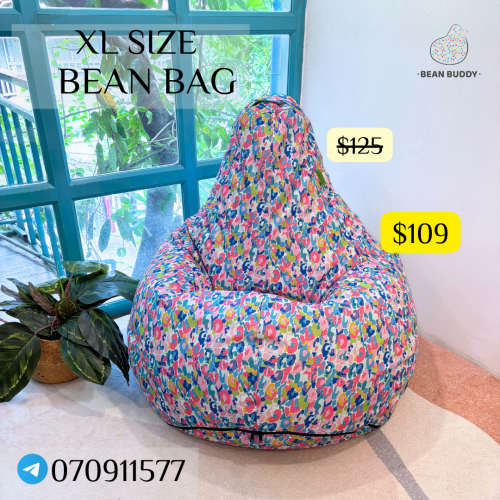 XL Size Bean Bag សាឡុងអង្គុយគ្រាប់ស្នោ​