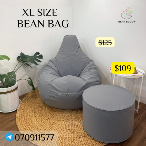 XL Size Bean Bag សាឡុងអង្គុយគ្រាប់ស្នោ​