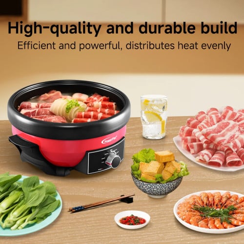 XXL Size 7L Steamboat & Multi Cooker, Hot Pot with Non-stick Inner Pot