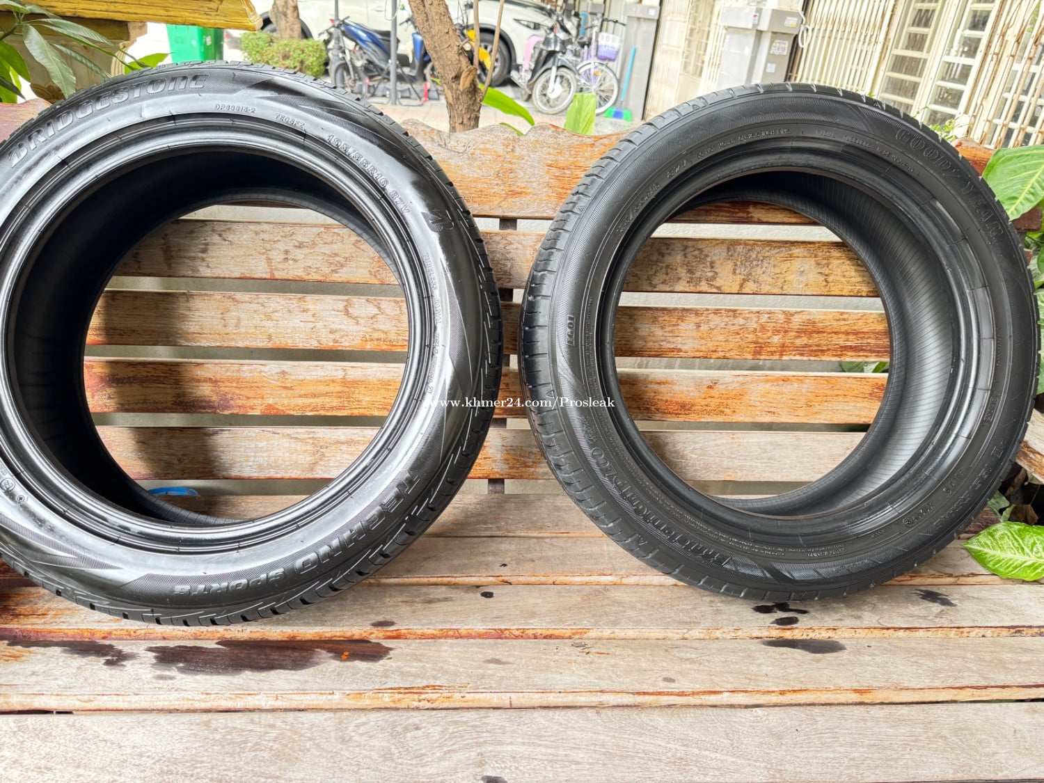 សំបកTouring មួយទឹក195/55R16មានពីរគ្រាប់ 45$