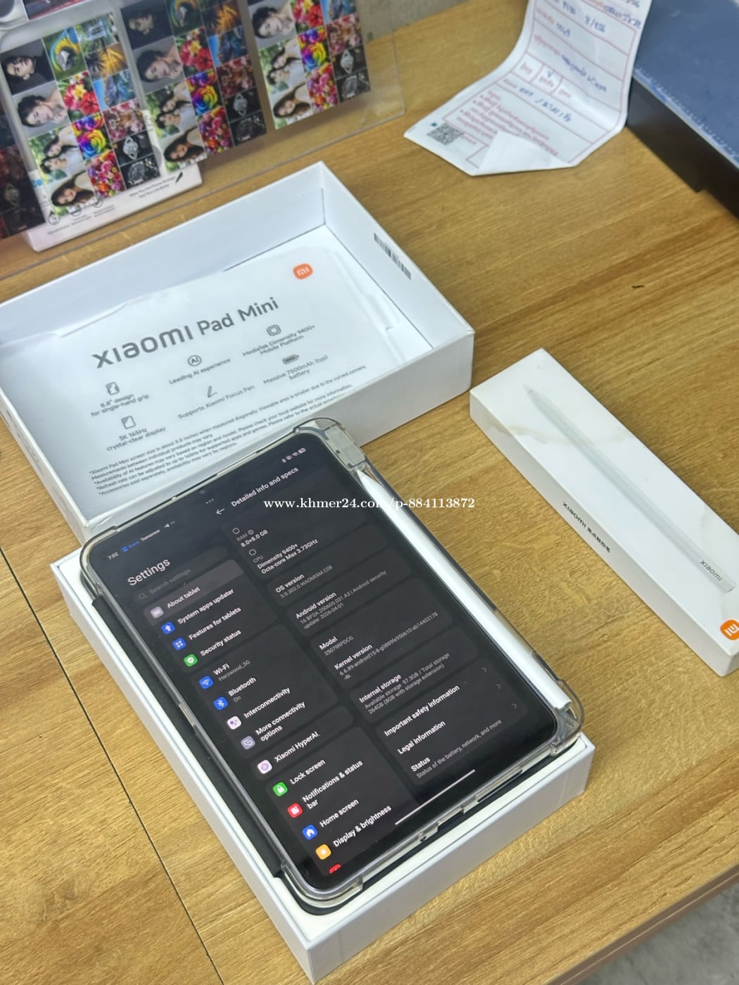 លក់ Xiaomi Pad Mini Full Set with Box And Xiaomi Pen 99%