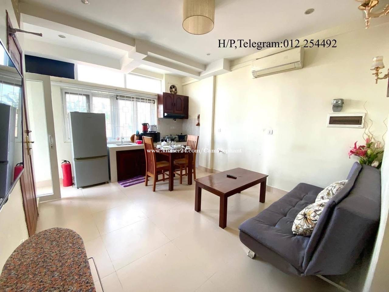 2 Beds Furnished Elevator Apartment for Rent