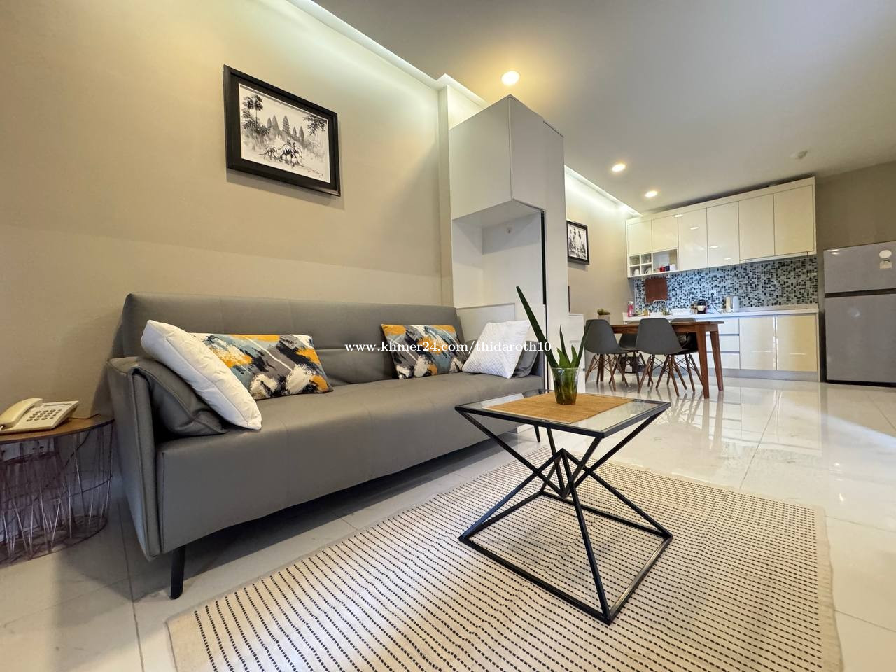 Fully Furnished 1-BR near Russey Keo for rent