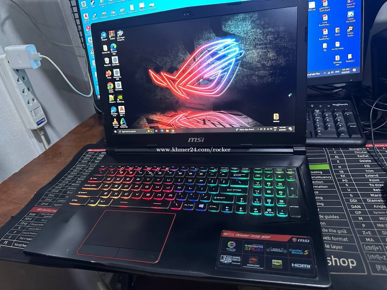 MSI GE63 Raider i7(12cpu) Ram16g Vga 8g Gaming &Design