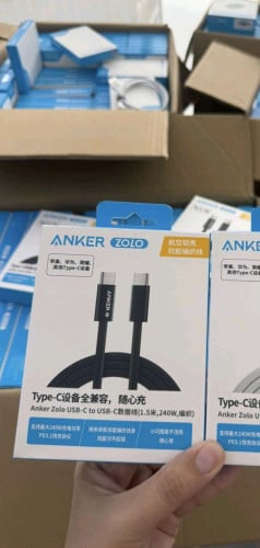 ខ្សែ Anker Zolo C to C 🌑(240W) 1.5m (A8060)