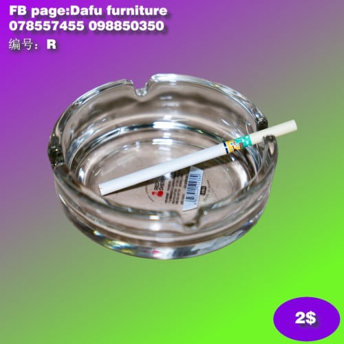 ចានទ្រកម្ទេចបារី Cigarette Ashtray 烟灰缸