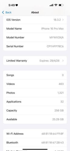 លក់ប្រញ៉ាប់លុយ IPhone 16 Pro Max ក្រុមហ៊ុន 850$ចរចារ