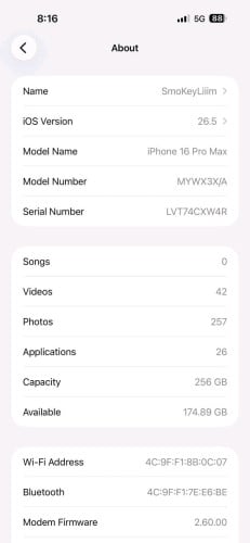 លក់ទូរសព្ទIPHONE16promex មិនដែលដោះកាលទិញប្រអបថ្មី99%លក់