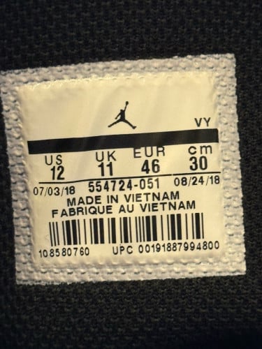 ✅ORIGINAL Nike Air Jordan 1 Mid Black Dark Concord Size 46