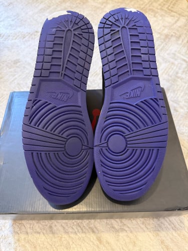 ✅ORIGINAL Nike Air Jordan 1 Mid Black Dark Concord Size 46
