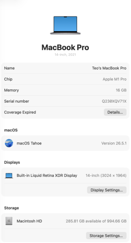 1TB M1 Pro 94%