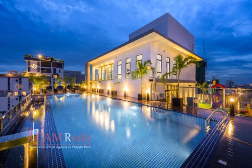 2 Bedroom Serviced Apartment For Rent in BKK1