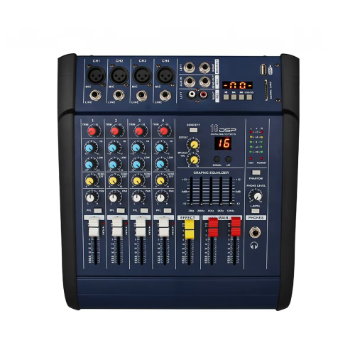Audio Mixer ឬ Mixing Console (ម៉ាស៊ីនមិចសំឡេង)។