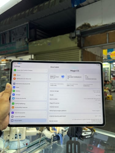Honor Magic pad 3pro 256G Ram12G WiFi 8Elite ថ្ម12450mph អេក្រង់13inh