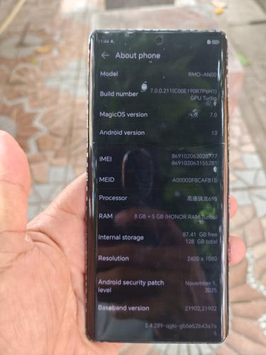 Honor x40 Ram8g/128g sim2 Ch verson