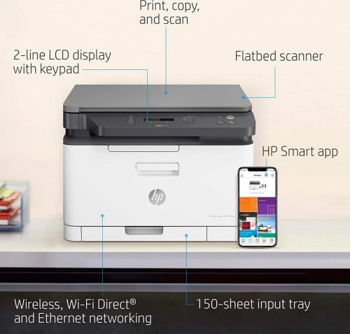HP Color Laser MFP 178nw Printer