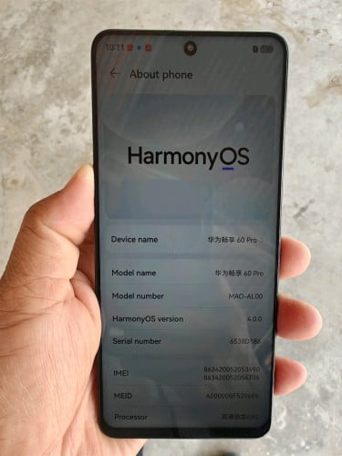 Huawei x60pro Ram8g/128g sim2 CH verson