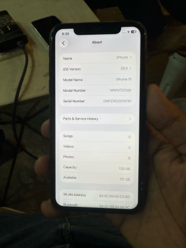 iphone11 128g អេក្រង់ហ្សីន