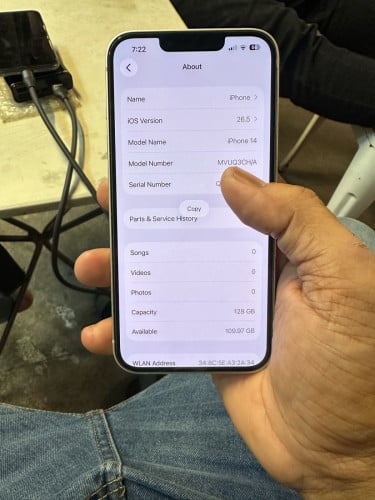 iphone14 128 អេក្រង់ហសីន