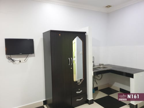 N161 | Elevator Studio Apartment with Private Balcony For Rent Near Central Market
