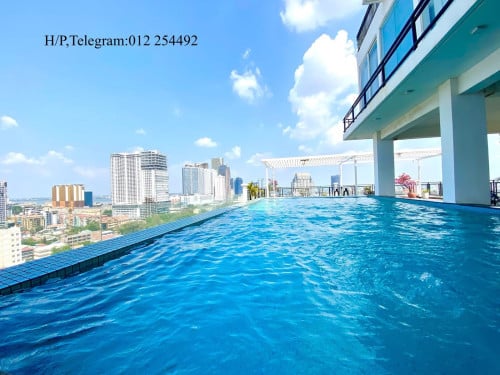 Pool and Gym Service Apartment for Rent