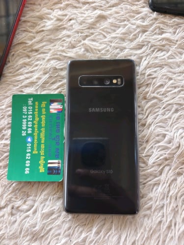 Samsung Galaxy S10 Ram8 memory 128g Global version Model usa Sim 1 អេក្រង់ ថ្មី ប្រើ បាន ធម