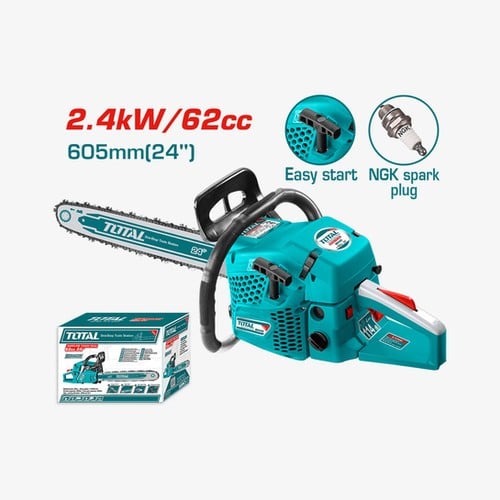 TOTAL 62cc 2.4kW Petrol Chainsaw with 24" Guide Bar (TG5602411)