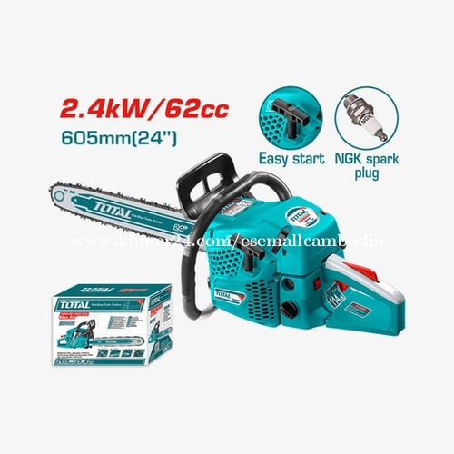 TOTAL 62cc 2.4kW Petrol Chainsaw with 24" Guide Bar (TG5602411)