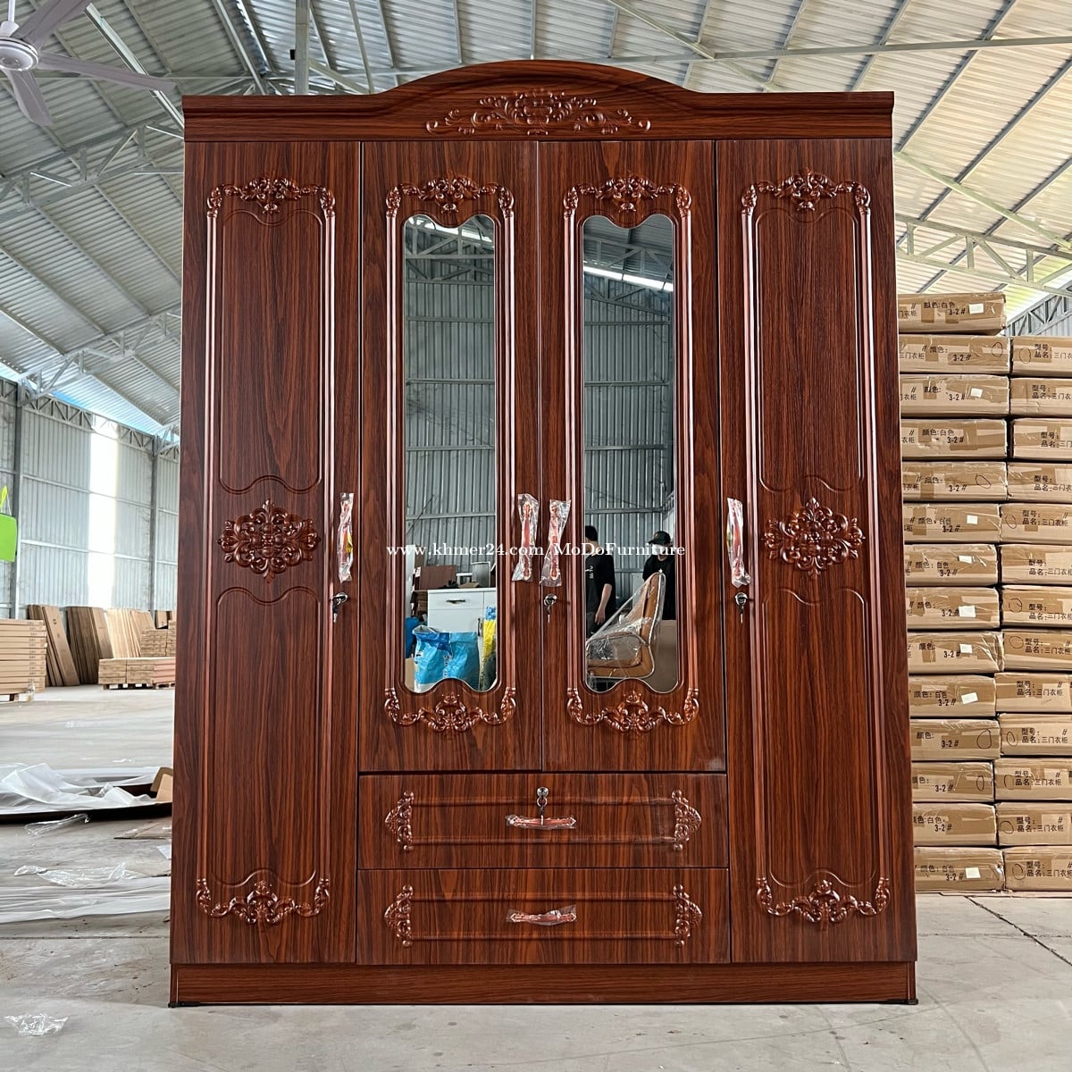 ទូដាក់សម្លៀកបំពាក់ 160 x 50 x 210cm