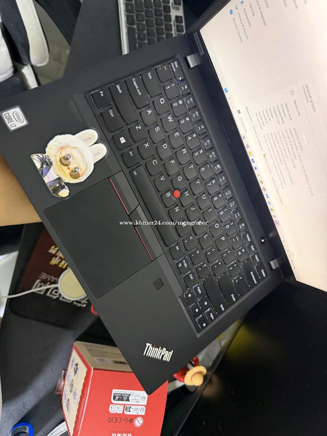 ទើបកាត់បាន Lenovo ThinkPad T14 Gen1 តម្លៃពិសេស 365$CPU i7-10th vPro Ram16GB SSD-513GB M.2