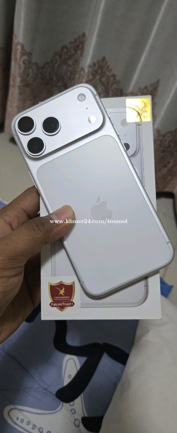 17 Pro Max 256GB កូដX/A នៅថ្មី ទើបសាកថ្មបាន 65ដង