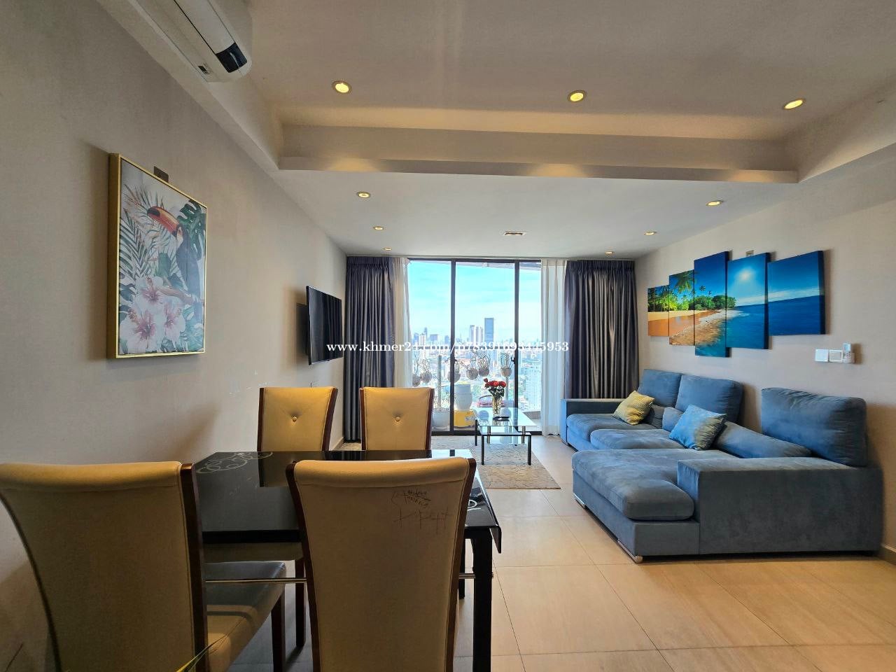 Cozy Three bedroom for rent at Time Square 3๐
