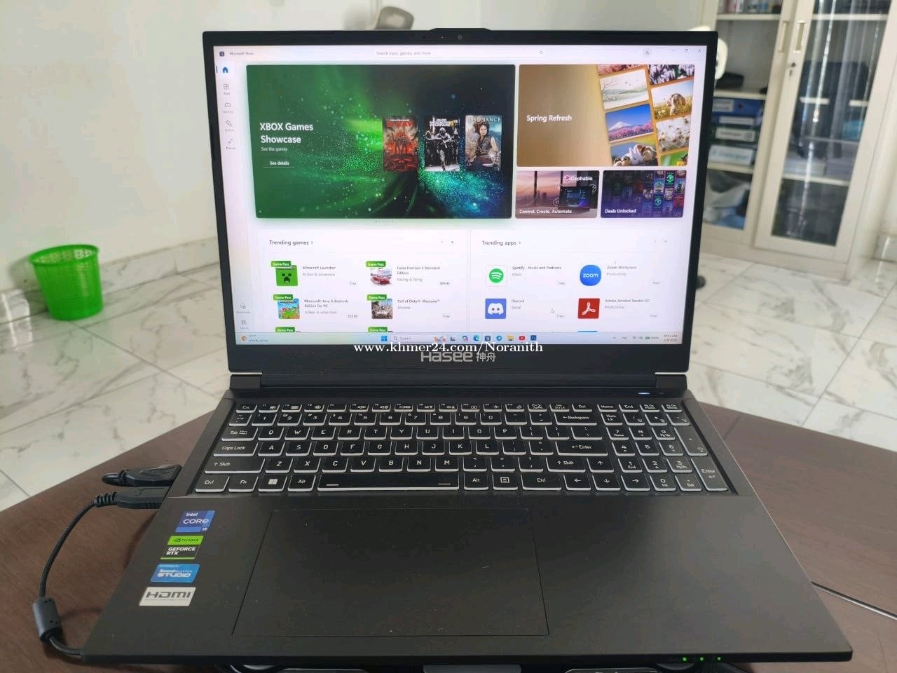 Gaming Hasee CPU i9 13th Ram 16G DDR5 RTX 4060 8G SSD 512G