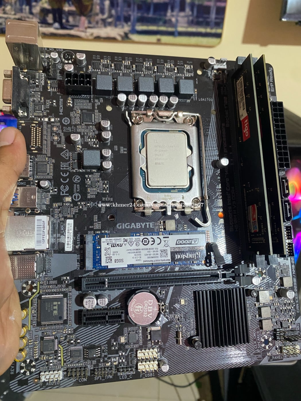 I5 12400F Ram 32G M2 512G 210$