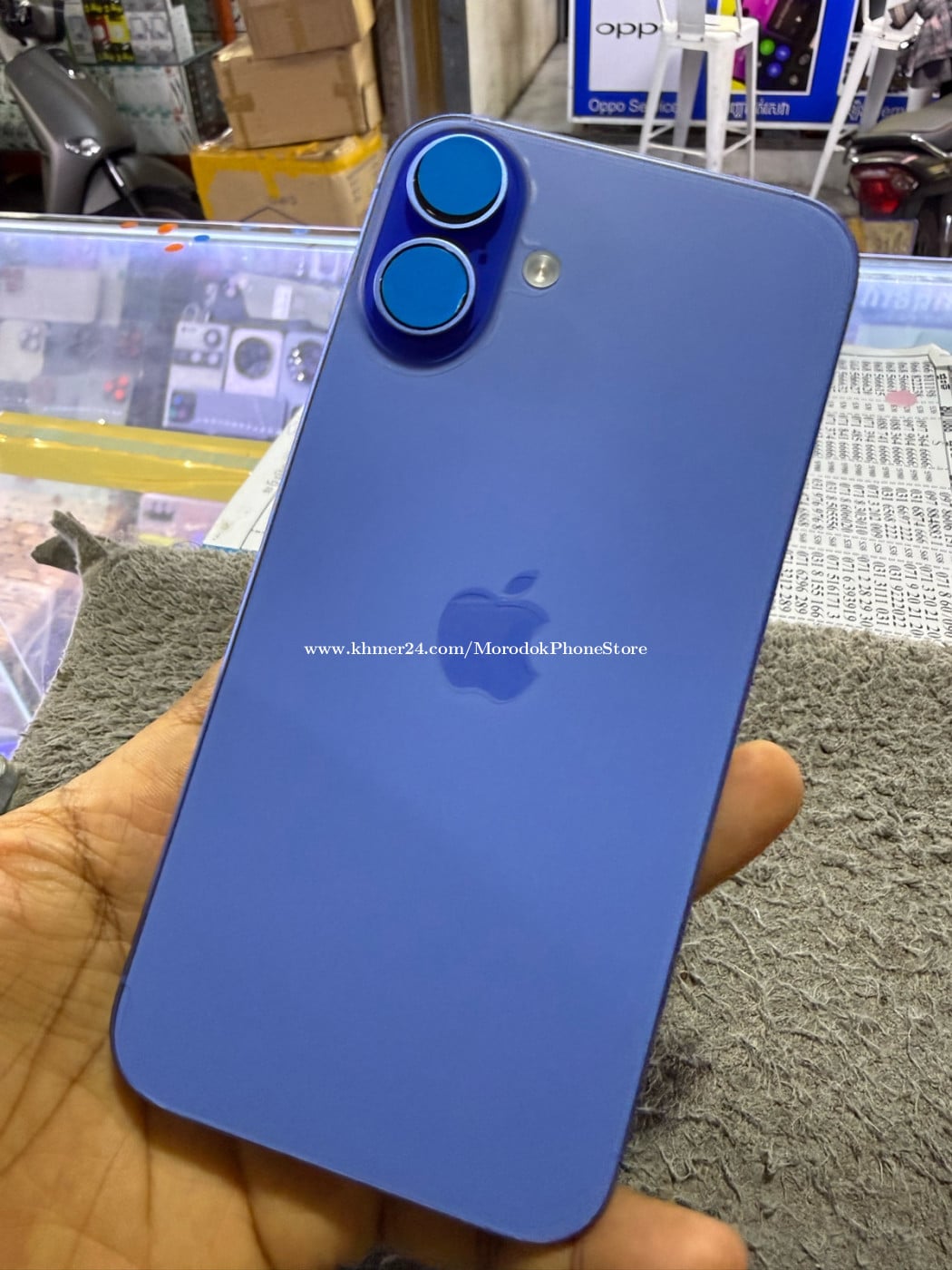 iPhone 16Plus 128G Z/A Sim2 99% មានឆ្នាំងសាក
