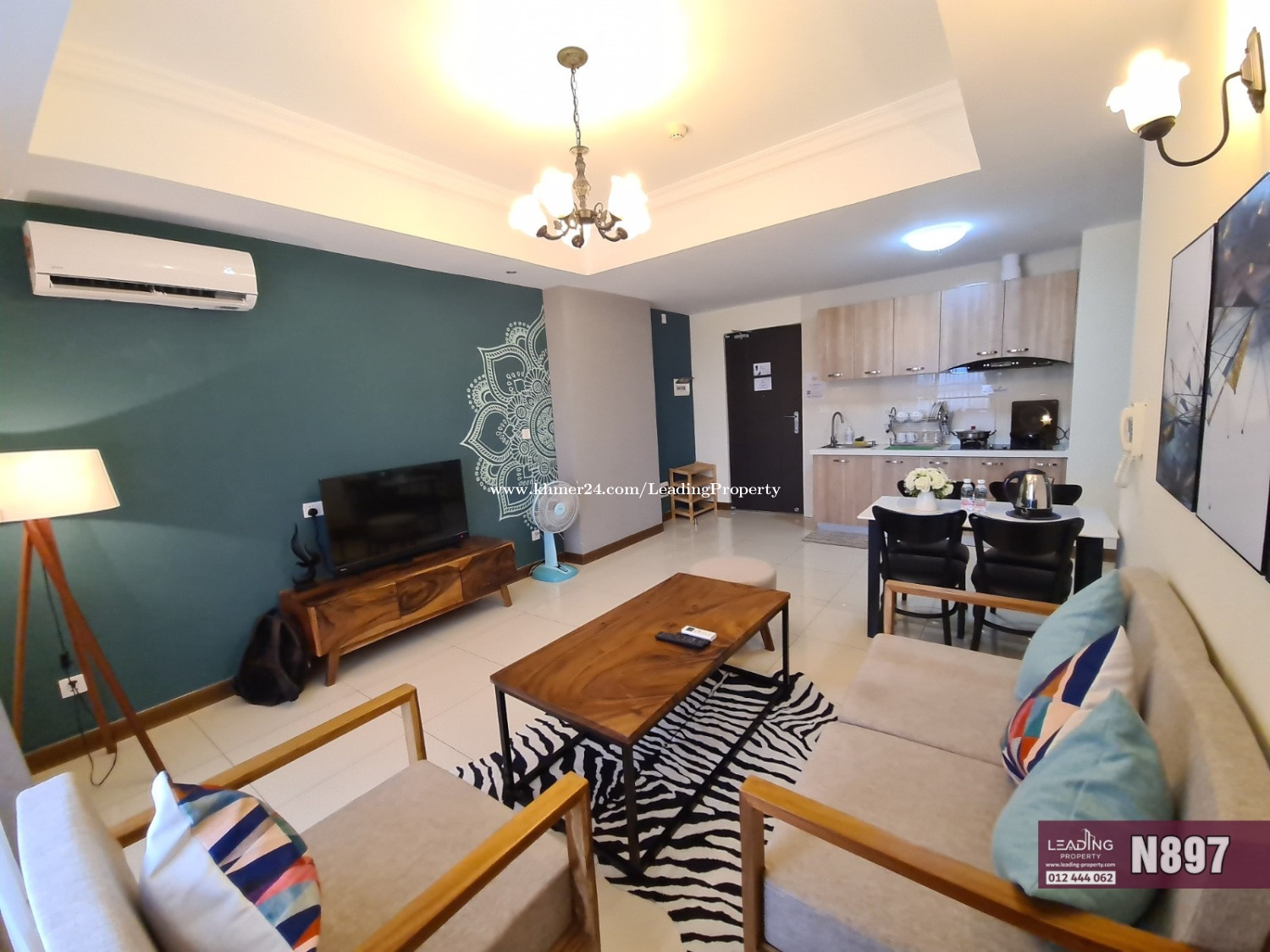 N897 | Bali Resort No.3, Chroy Changva 1 Bedroom Condo For Rent