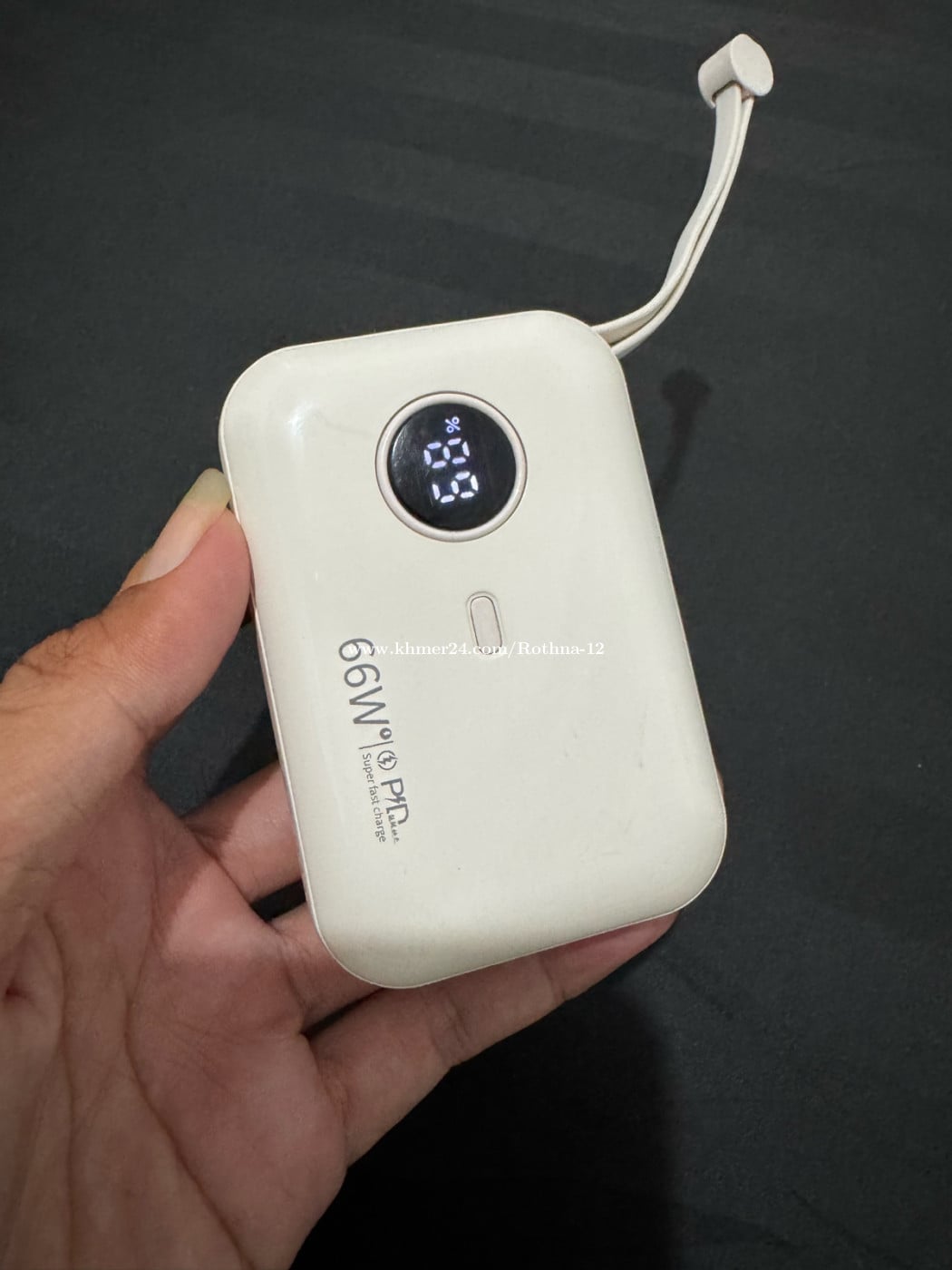 Power Bank 10000mah កម្លាំងសាក់ល្បឿនលឿនតូចកាន់ស្រួលយកតាមខ្លួន🥰