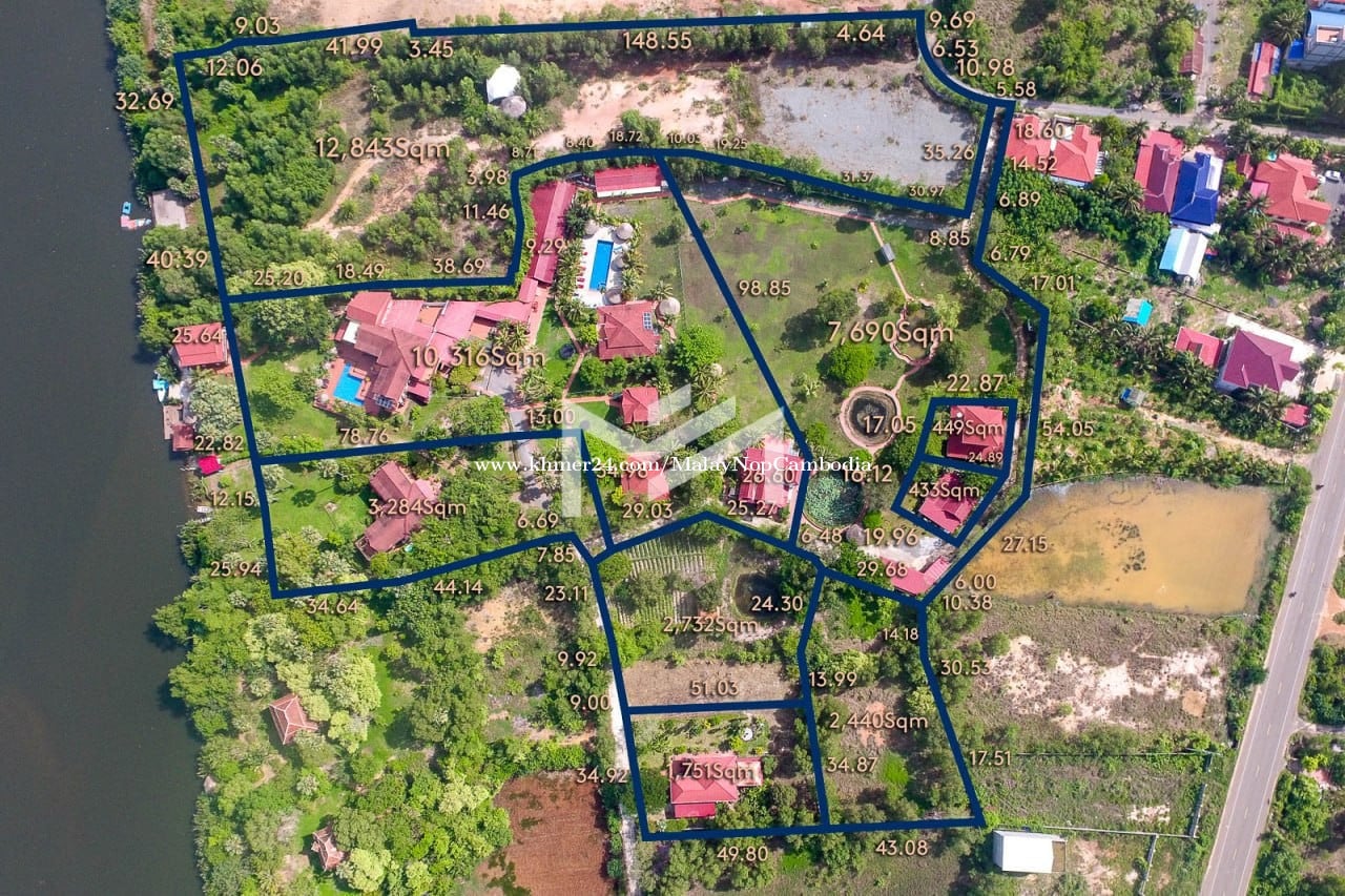 Riverfront Tropical Estate in Kampot
