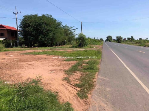 ដីលក់ប្រញាប់លុយ ដីជាប់ផ្លូវជាតិ