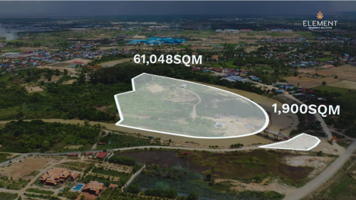ដីសម្រាប់លក់ ជាប់មាត់ស្ទឹងស្អាតដែលមានតែ1គត់នៅ ទីក្រុងភ្នំពេញ