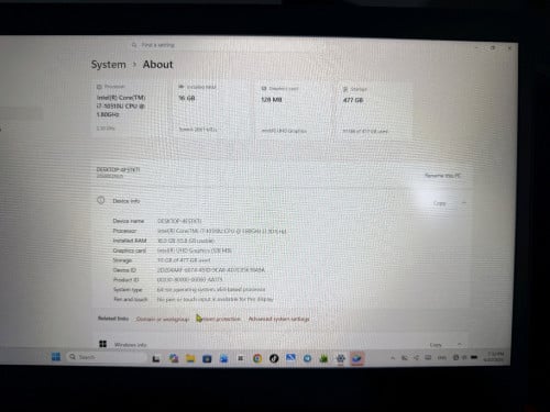 ទើបកាត់បាន Lenovo ThinkPad T14 Gen1 តម្លៃពិសេស 365$CPU i7-10th vPro Ram16GB SSD-513GB M.2
