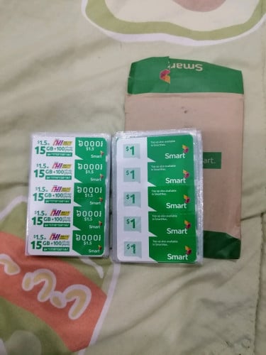 មានលក់កាត​ smart 1$ 1.5$ តម្លៃ​ 3500៛/1$នឹង5000៛/1.5